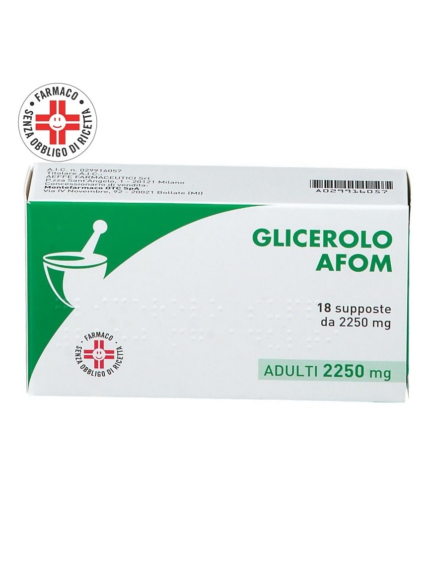 Glicerolo Supposte Adulti 18 Supposte 2250mg