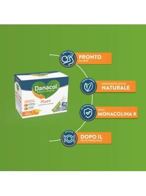 Danacol Plus Integratore Alimentare che Riduce il Colesterolo - 30 stick gel